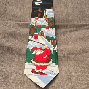 Festive Santa Holiday Tie